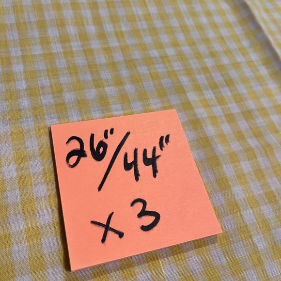 Vintage Bundle of 3 gingham pieces of fabric - Picture 7 of 13